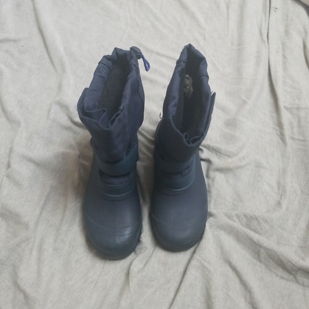 Dark blue winter boots